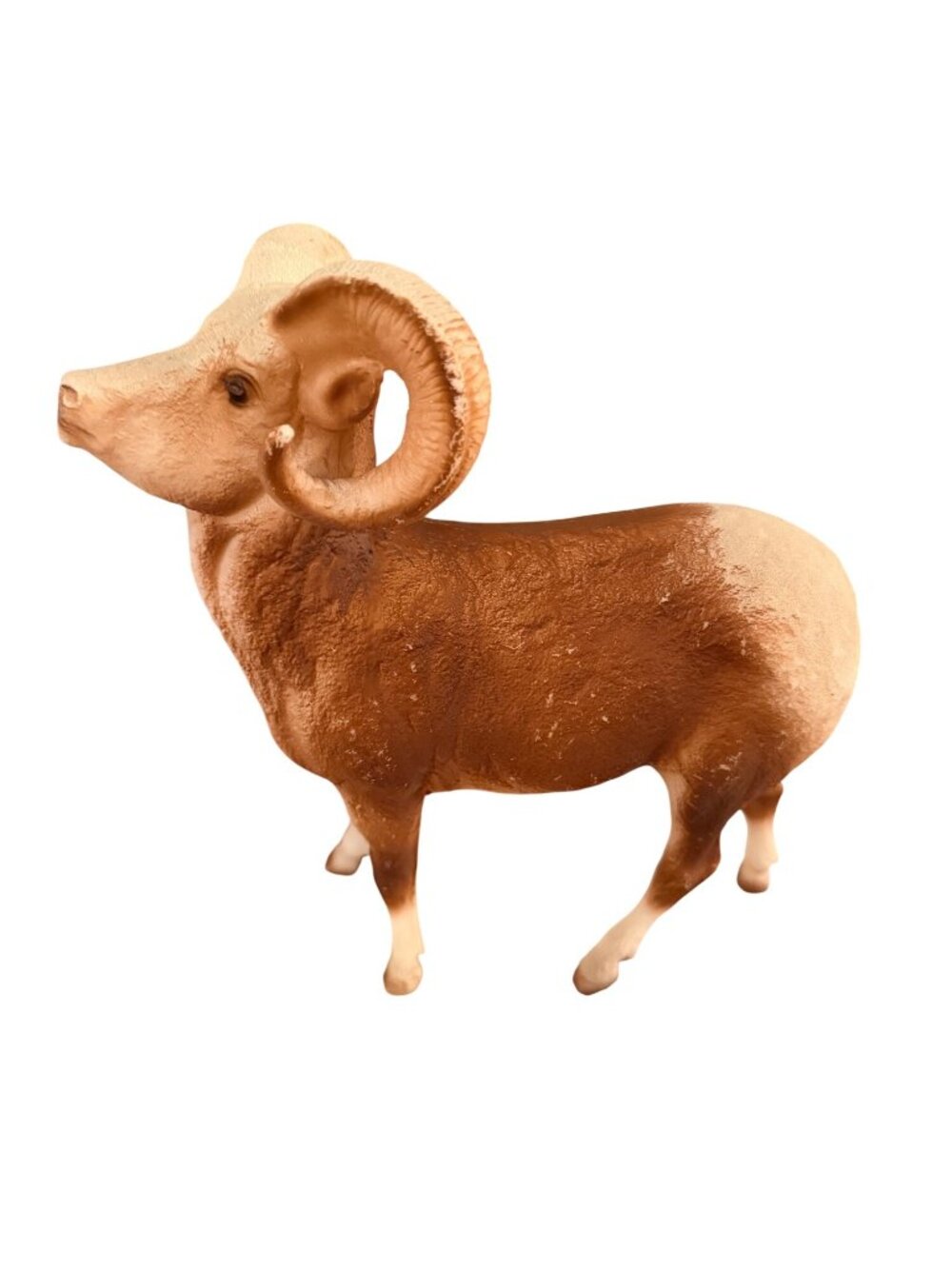 Breyer Molding Co 1960s Acetate Plastic Detailed Bighorn Ram 8” Tall Figurine